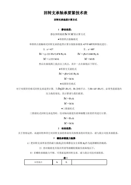 回转支承轴承的相关技术表