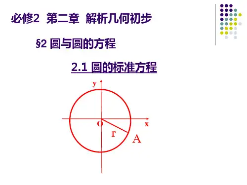 圆的标准方程-PPT课件