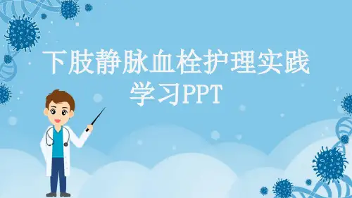 下肢静脉血栓护理实践学习PPT