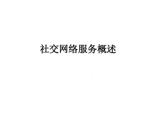 SNS概述
