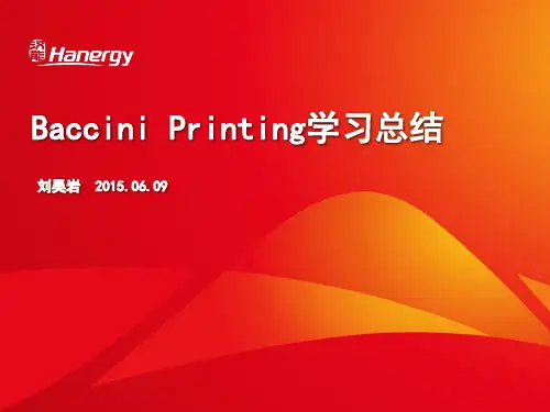 BACCINI Printing学习总结(内部)