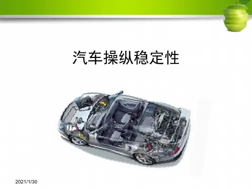 汽车的操纵稳定性详解