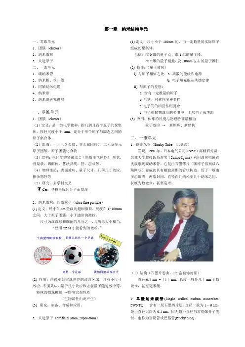 纳米材料与技术- 纳米结构单元