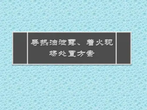 导热油泄露着火ppt课件