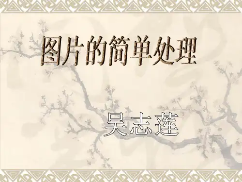 图片简单处理优秀课件