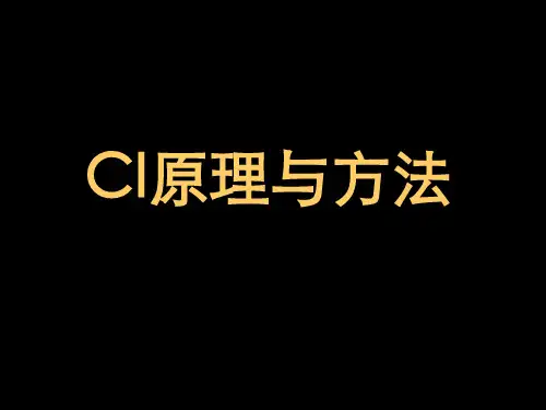CI原理与方法