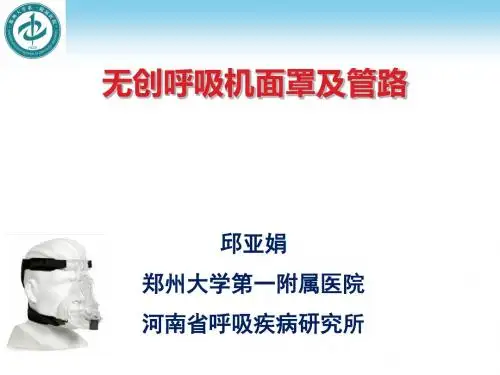 无创呼吸机面罩及管路