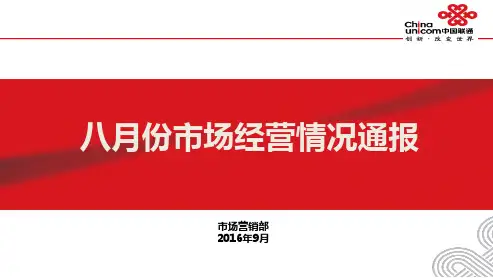 中国联通运营分析PPT课件