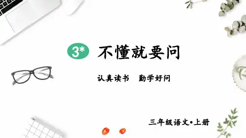 3.《不懂就要问》课件(共29张PPT)