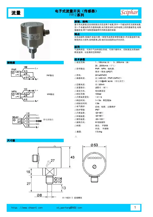 热式流量开关FR12