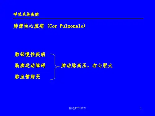 呼吸系统疾病ppt课件