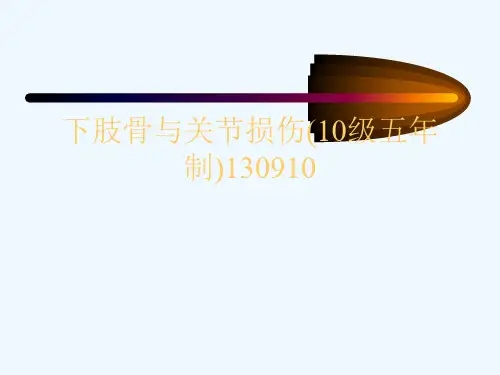 下肢骨与关节损伤(10级五制)130910[可修改版ppt]