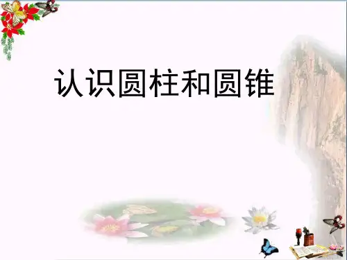(精选)六年级数学下册2圆柱和圆锥认识圆柱和圆锥 PPT精品课件(新版)苏教版
