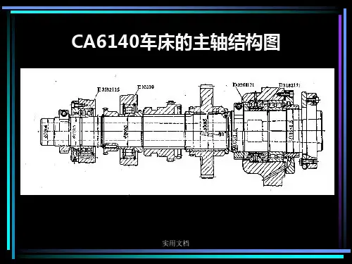 CA6140车床主轴结构图