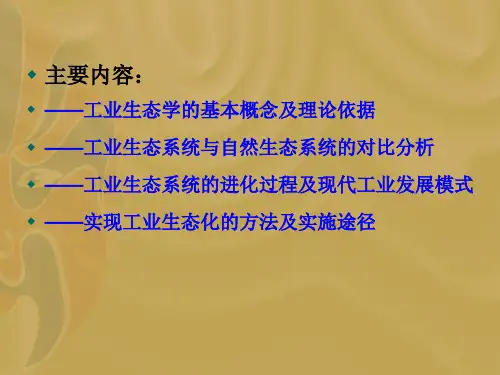 工业生态学第二章ppt课件