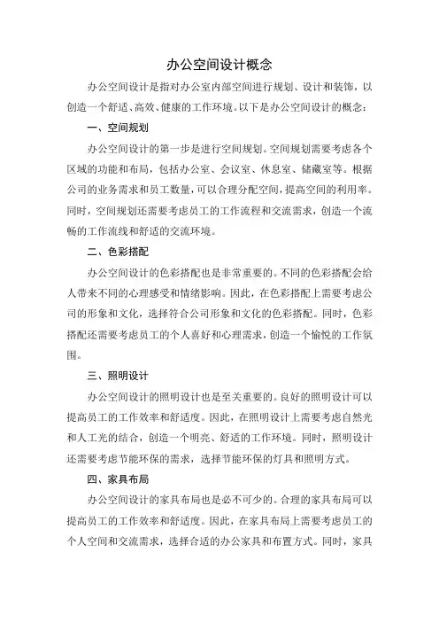 办公空间设计概念