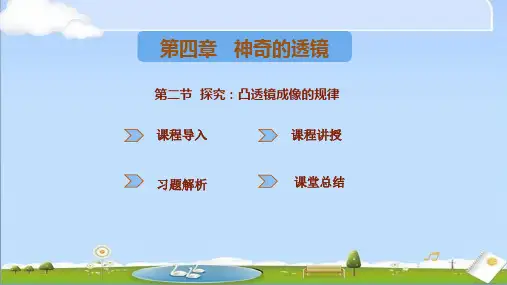 2024年秋季新沪科版八年级上册物理课件 第四章神奇的透镜 第二节探究：凸透镜成像的规律 