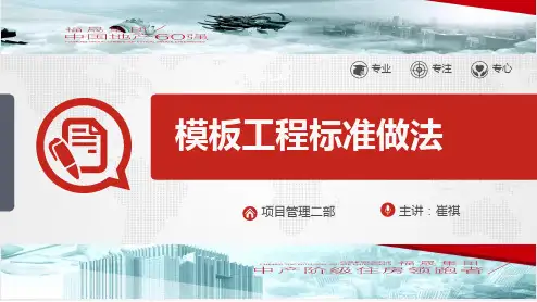 模板工程施工标准做法PPT课件