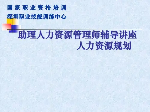 工作岗位分析与人力资源规划.ppt