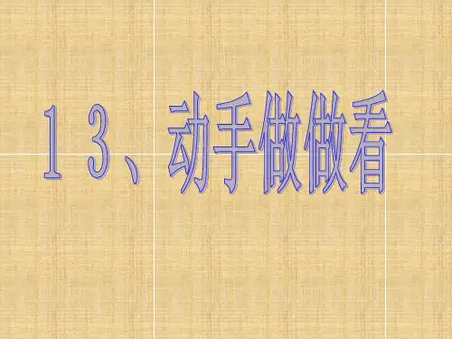 13动手做做看第一课时精品PPT课件