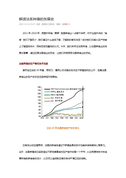 解读法系种猪的发展史