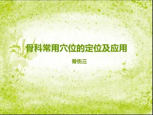 常用穴位定位及应用PPT课件