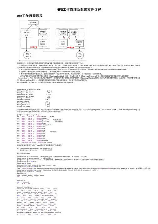NFS工作原理及配置文件详解