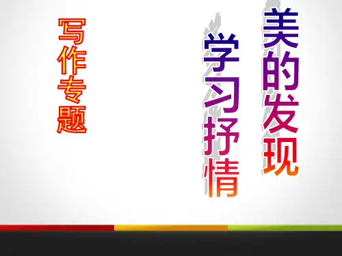 《美的发现 学习抒情》PPT课件