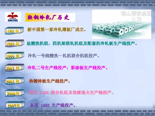 鞍钢冷轧厂2号线简介