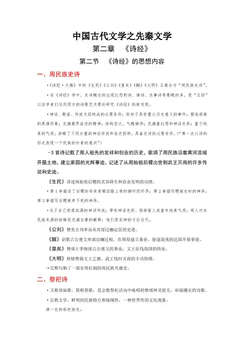 中国古代文学之先秦文学【第2章  《诗经》2】