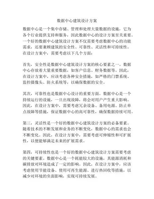 数据中心建筑设计方案