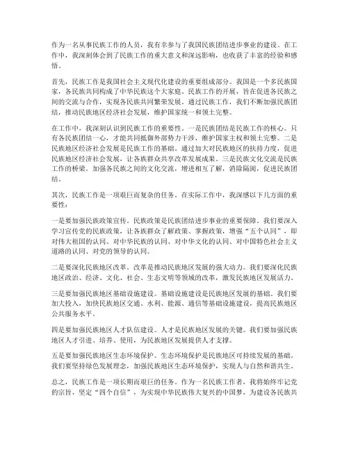 民族工作的感想
