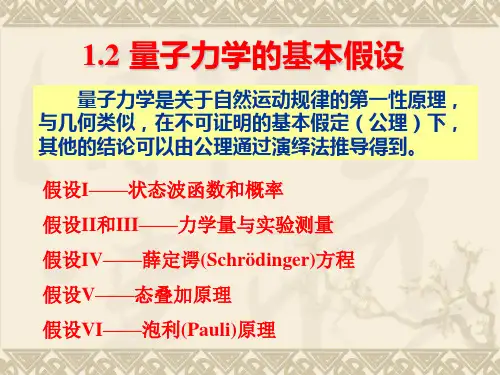 量子力学的基本假设