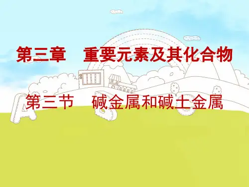 第三节 碱金属与碱土金属