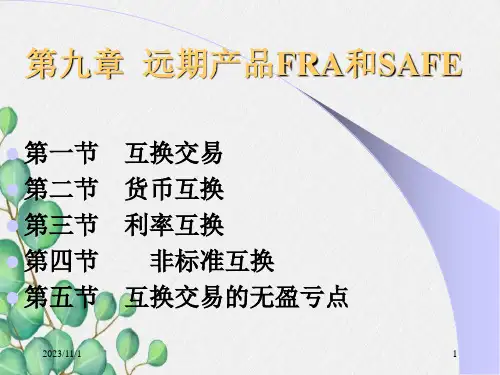 远期产品FRA和SAFE