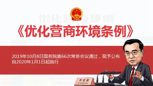 优化营商环境整改PPT
