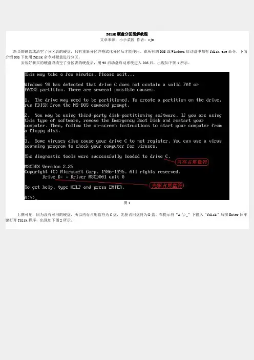 fdisk硬盘分区图解教程