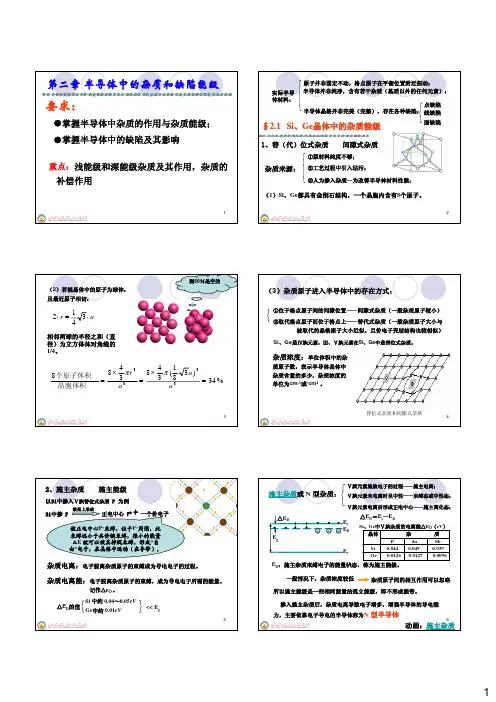 半导体物理第二章