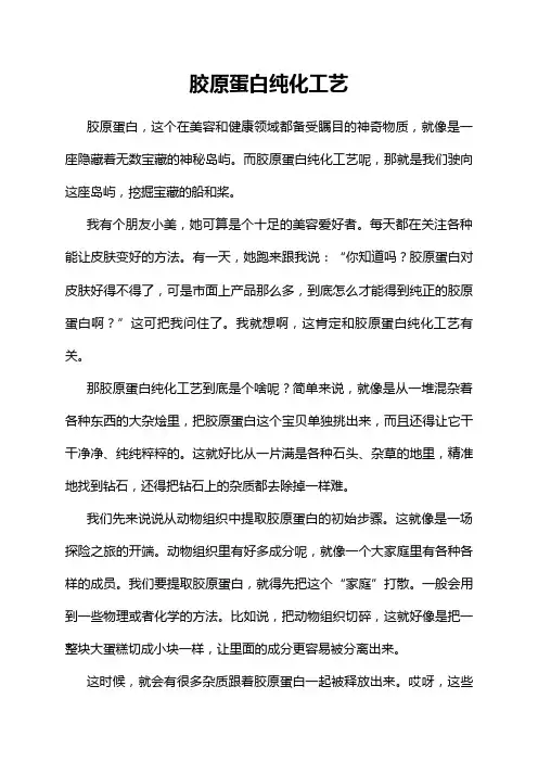 胶原蛋白纯化工艺