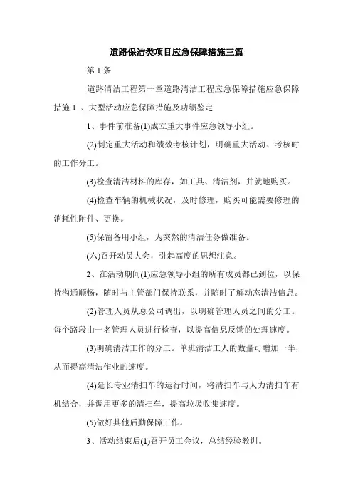 道路保洁类项目应急保障措施三篇.doc