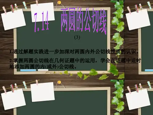 两圆的公切线(3)