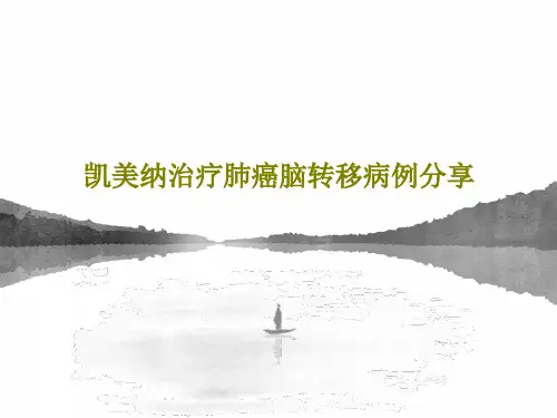 凯美纳治疗肺癌脑转移病例分享22页PPT