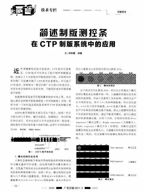 简述制版测控条在CTP制版系统中的应用