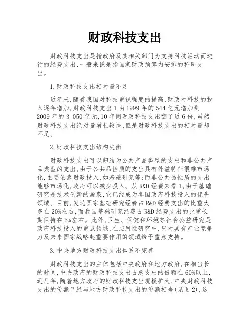 财政科技支出 