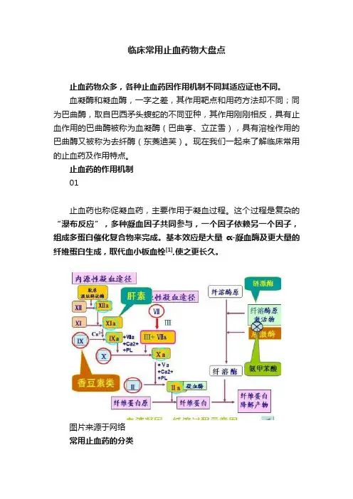临床常用止血药物大盘点