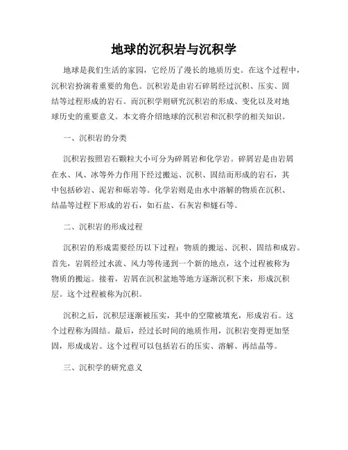 地球的沉积岩与沉积学