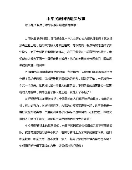 中华民族团结进步故事