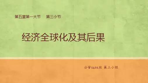 经济全球化及其后果
