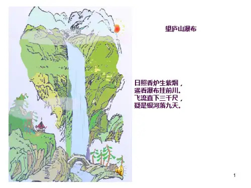 《望天门山》图画ppt课件