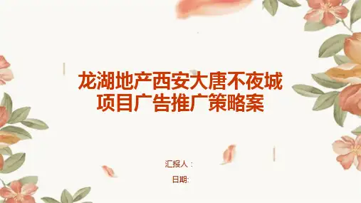 龙湖地产西安大唐不夜城项目广告推广策略案